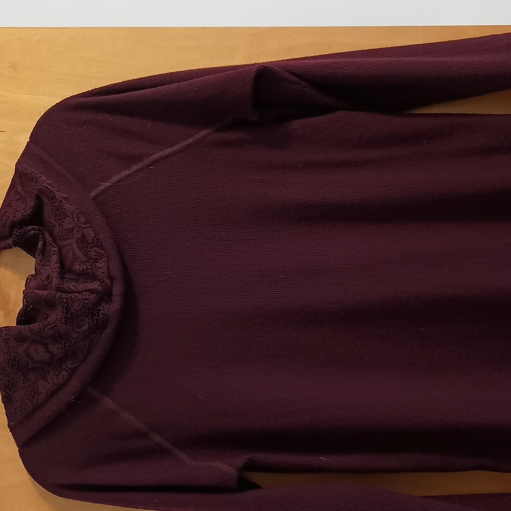 ONE WORLD Deep Purple Cowl Neck Sweater - Picture 3 of 3